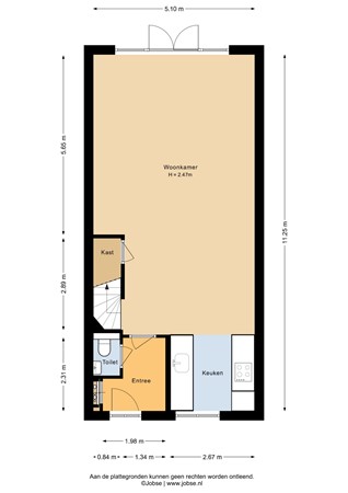 Floorplan - Polkampen 8, 3751 JC Bunschoten-Spakenburg